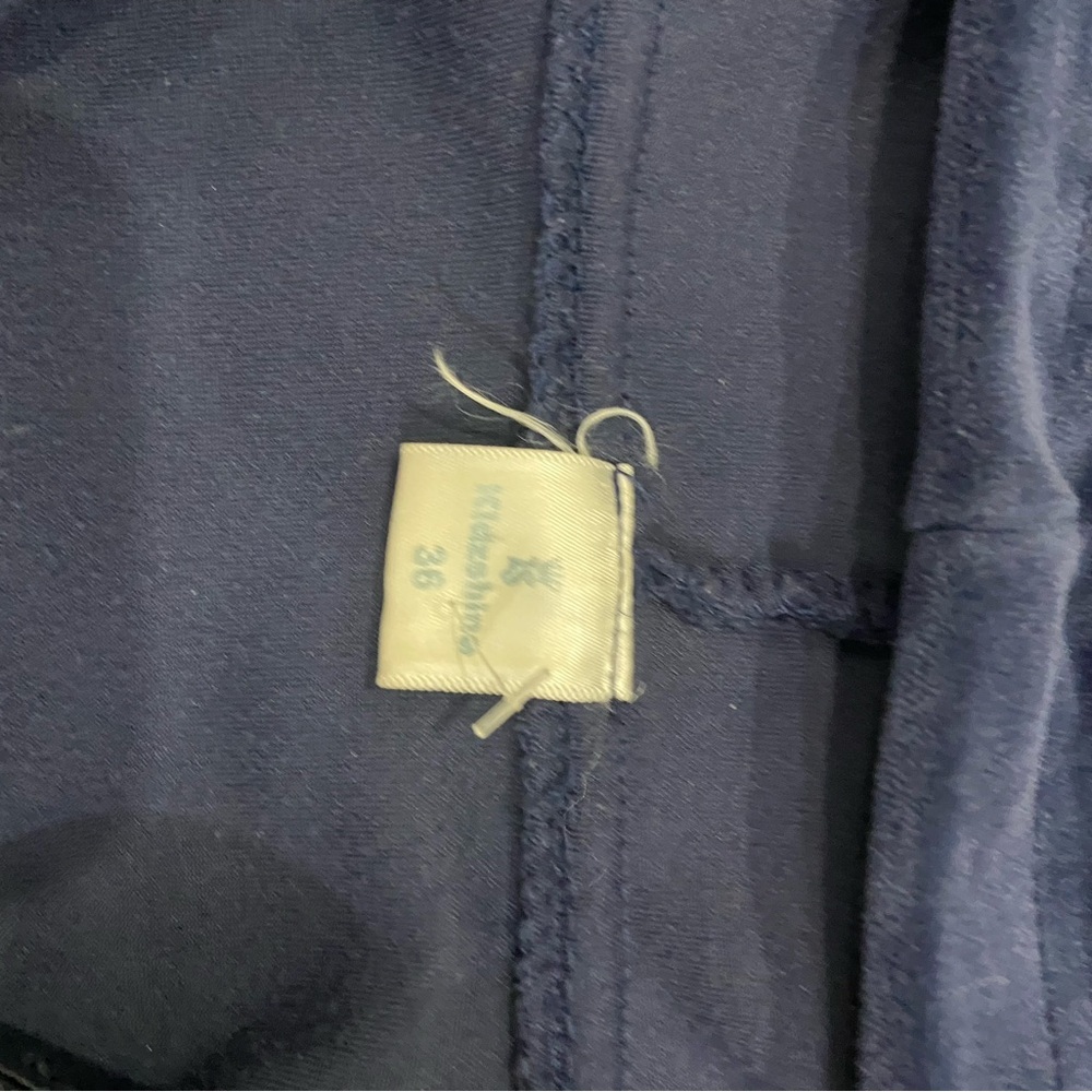 Navy Blue Velour Zip Up Hoodie - Picture 2 of 5
